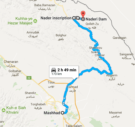 Map picture of Kalat Daily Tour tour